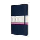 Moleskine Notebook Sapphire Large Ruled + Plain Soft Cover - Office Connect 2018