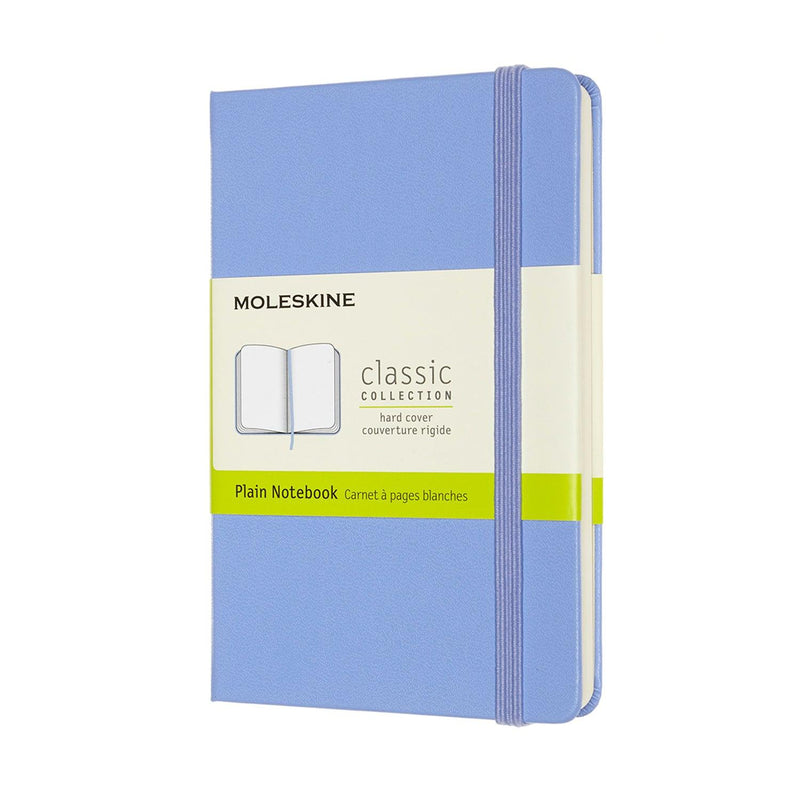 Moleskine Notebook Pocket Plain Hydrangea Blue Hard - Office Connect 2018