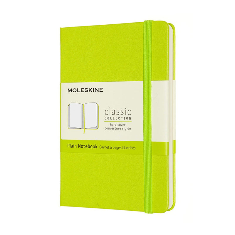 Moleskine Notebook Pocket Plain Lemon Green Hard - Office Connect 2018