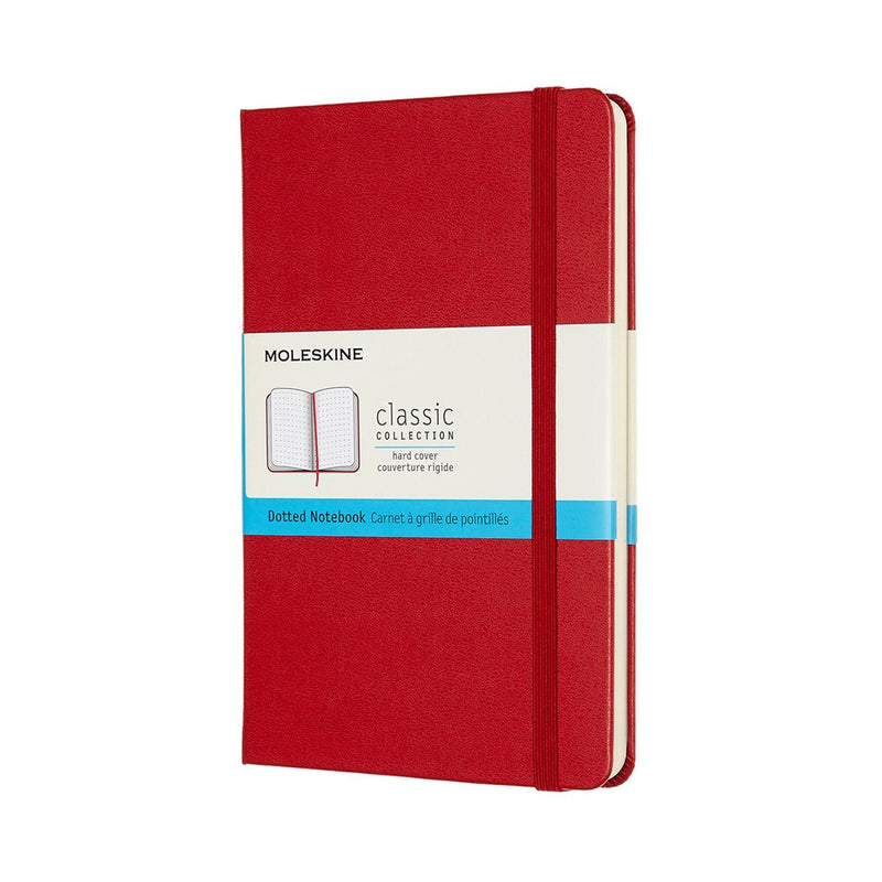 Moleskine Notebook Medium Dot Scarlet Red Hard - Office Connect 2018