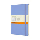 Moleskine Notebook Large Ruled Hydrangea Blue Hard - Office Connect 2018