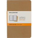 Moleskine Cahier Journals Pocket Kraft Brown Ruled Pack 3 - Office Connect 2018