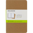 Moleskine Cahier Journals Pocket Kraft Brown Plain Pack 3 - Office Connect 2018