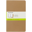 Moleskine Cahier Journals Large Kraft Brown Plain Pack 3 - Office Connect 2018