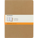 Moleskine Cahier Journals XL Kraft Brown Ruled Pack 3 - Office Connect 2018