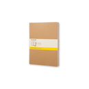 Moleskine Cahier Journal XXL Square Kraft Brown Pack 3 - Office Connect 2018