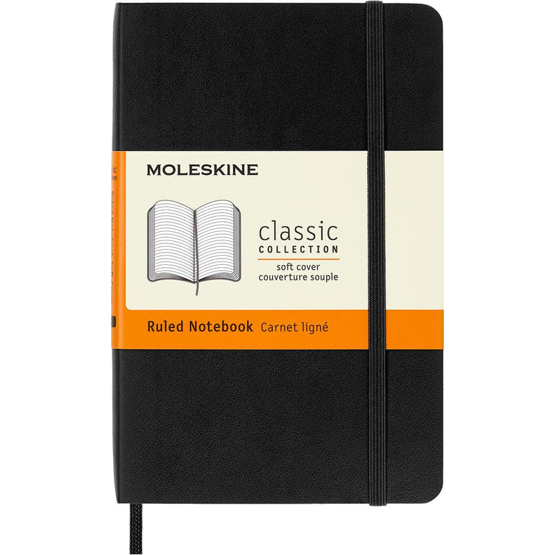 Moleskine Notebook Pocket Ruled Black Soft - Office Connect 2018