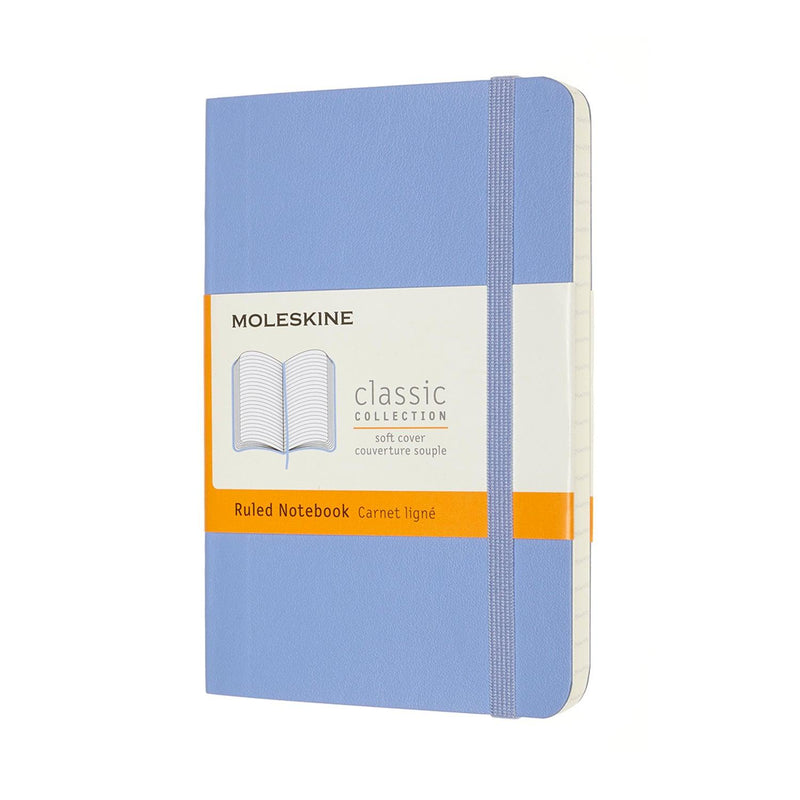 Moleskine Notebook Pocket Ruled Hydrangea Blue Soft - Office Connect 2018