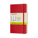 Moleskine Notebook Pocket Scarlet Red Soft Cover Plain - Office Connect 2018
