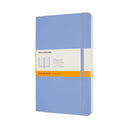 Moleskine Notebook Large Ruled Hydrangea Blue Soft - Office Connect 2018