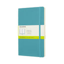 Moleskine Notebook Large Plain Reef Blue Soft - Office Connect 2018