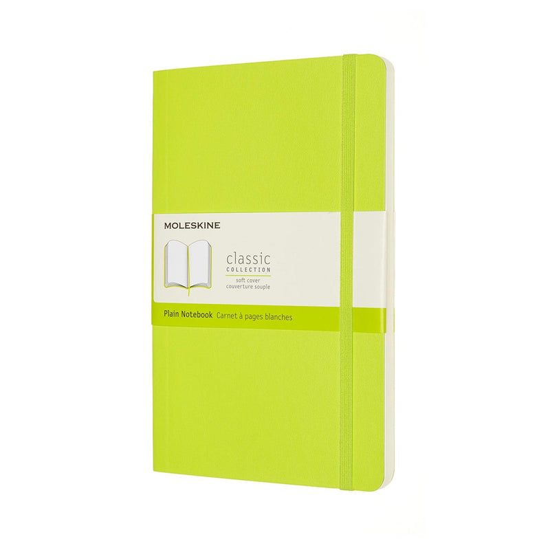 Moleskine Notebook Large Plain Lemon Green Soft - Office Connect 2018