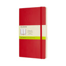 Moleskine Notebook Large Plain Scarlet Red Soft - Office Connect 2018