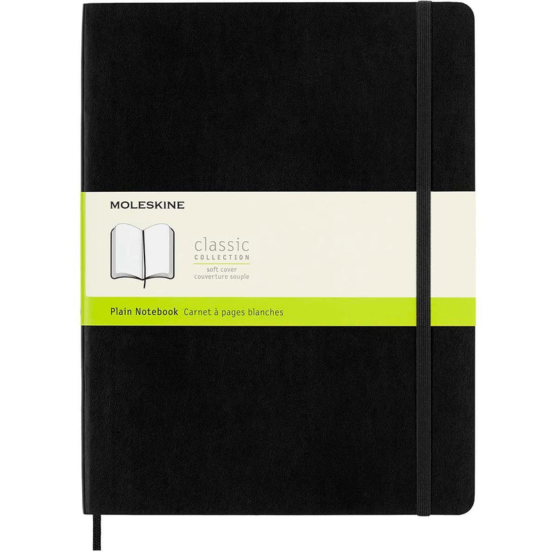 Moleskine Notebook XL Black Soft Cover Plain - Office Connect 2018