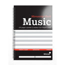 Silvine Music Manuscript Book A4 100 Pages 12 Stave Wiro Bound - Office Connect 2018