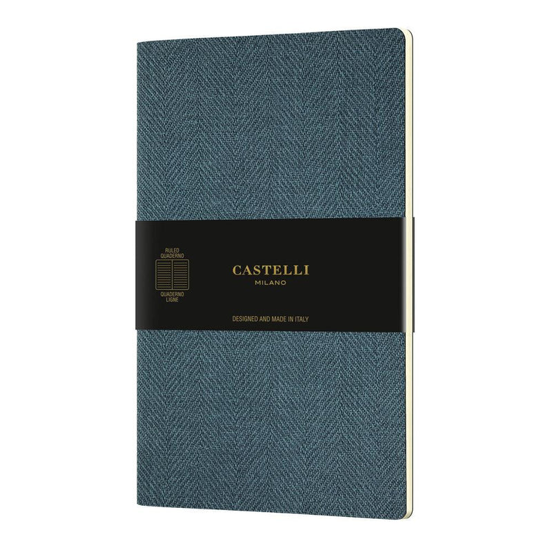 Castelli Quaderno Notebook A5 Soft Cover Harris Blue - Office Connect 2018