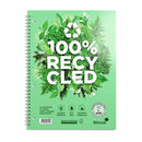 Silvine 100% Recycled Twin Wire Notebook A4+ 120 Pages Ruled with Margin - Office Connect 2018