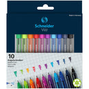 Schneider Ballpoint Pen Vizz Medium Assorted Wallet 10 pieces - Office Connect 2018