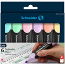 Schneider Highlighter Job Pastel Assorted Wallet 6 pieces - Office Connect 2018