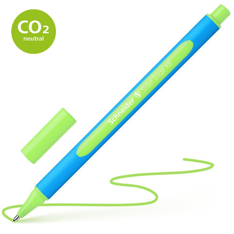 Schneider Ballpoint Pen Slider Edge Extra Broad Light Green - Office Connect 2018