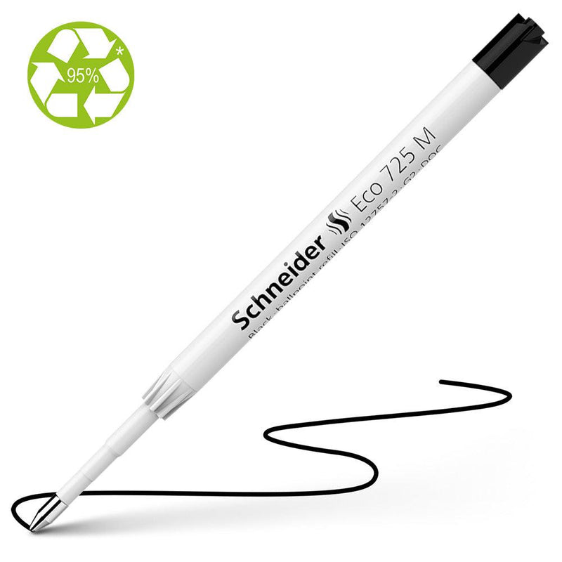 Schneider Pen Refill Ballpoint 725 Medium Black 1 piece - Office Connect 2018