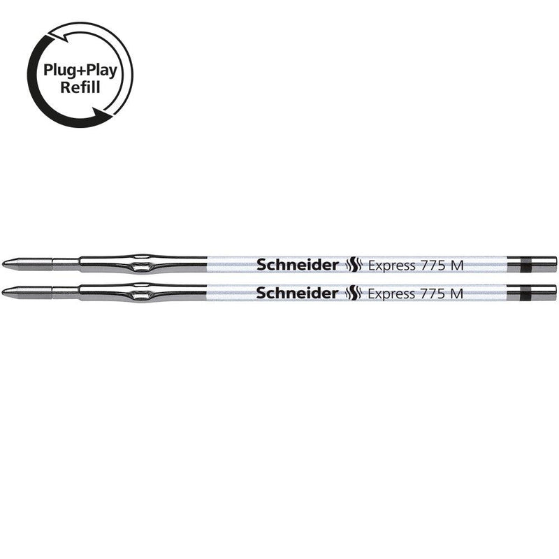 Schneider Refill 775 Medium Black Blister 2 pieces - Office Connect 2018