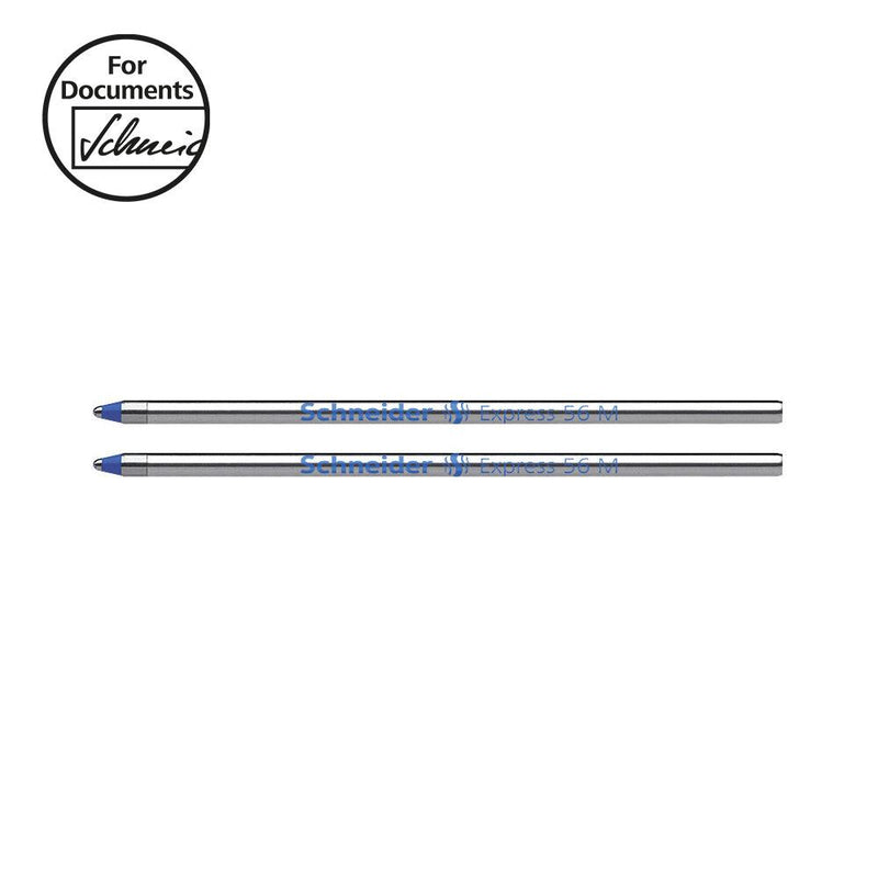 Schneider Pen Refill Ballpoint 56 Medium Blue 2 pieces - Office Connect 2018