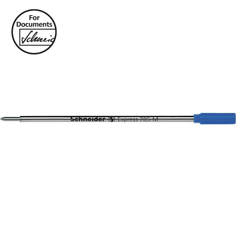 Schneider Pen Refill Ballpoint 785 Medium Blue 1 piece (Fits Cross) - Office Connect 2018