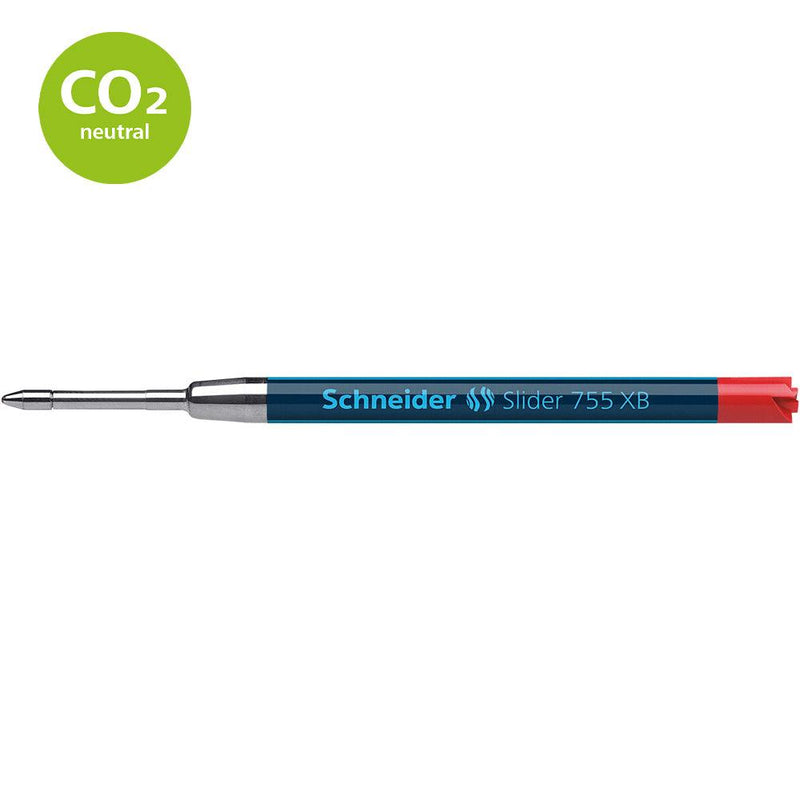 Schneider Pen Refill Ballpoint 755 Extra Broad Red 1 piece (Fits Parker) - Office Connect 2018