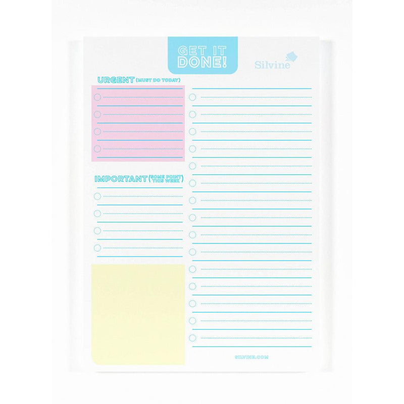 Silvine Get It Done A5 Planner Pad 60 Sheets - Office Connect 2018