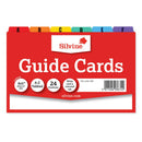 Silvine Guide Cards 8x5 A-Z Coloured Tabs - Office Connect 2018