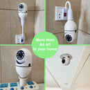 WiFi CAMERA 1080P Bulb 4X Zoom Camera E27 Home 5GWiFi Alarm Monitor - Office Connect 2018