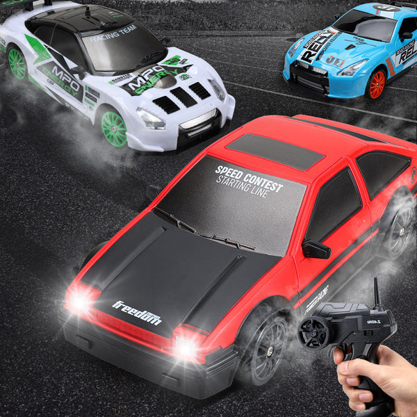 2.4G Drift Rc Car 4WD RC Drift Car Toy Remote Control GTR Model AE86 Vehicle Car RC Racing Car Toy For Children Christmas Gifts - Office Connect 2018