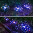 New Ground Plug Solar Fireworks Light LED Light String Copper Wire Outdoor Garden Decoration Star Lights Christmas Lights - Office Connect 2018