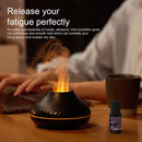 Newest RGB Flame Aroma Diffuser 130Ml 3d Colorful Flame Humidifier Fire Volcano Diffuser Flame - Office Connect 2018