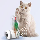 Interactive Cat Toy With Interchangeable Heads  Pet Feather Toys - Office Connect 2018