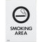 S/Adh Sign Smoking Area 95x70 - Office Connect 2018