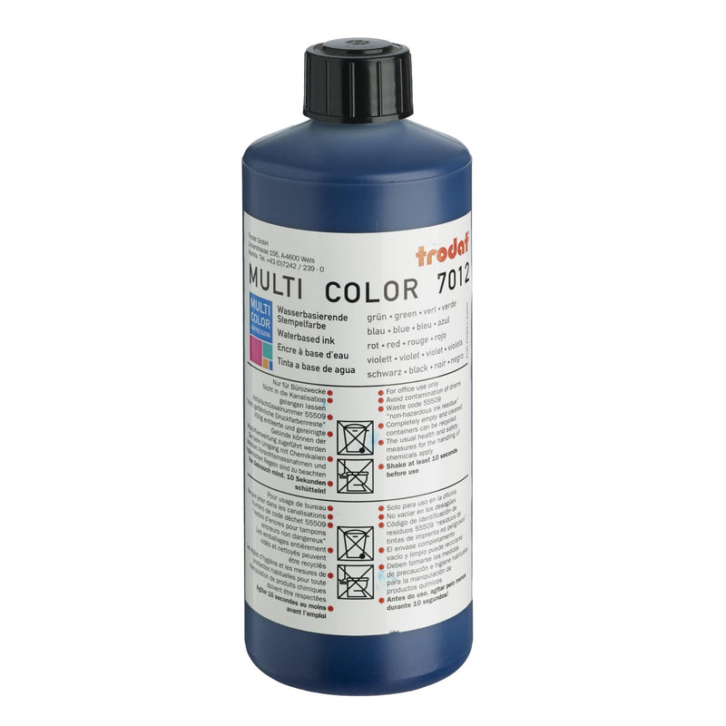 Trodat Rubber Stamp Ink 500ml 7012 Blue - Office Connect 2018