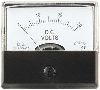 0 - 30V MU45 Panel Meter - Moving Coil Type - Office Connect 2018