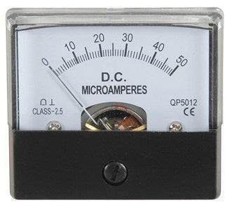 0 - 50uA MU45 Panel Meter - Moving Coil Type - Office Connect 2018