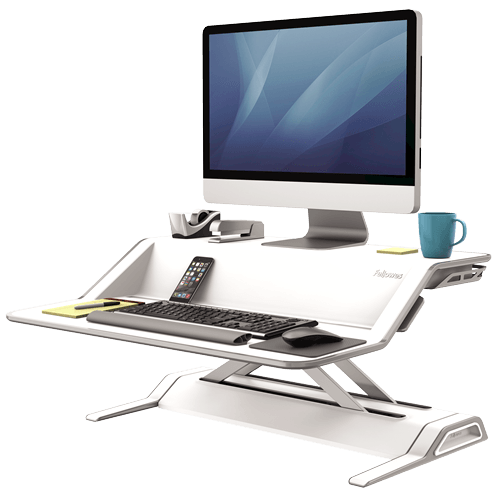 Fellowes Lotus Sit Stand Workstation White - Office Connect