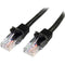 0.5m Black Snagless Cat5e Patch Cable. - Office Connect 2018