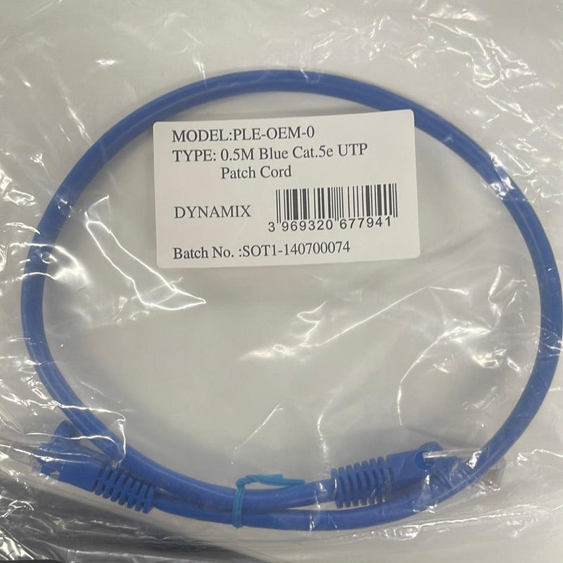 0.5M Blue Cat.5E UTP Patch Cord - Office Connect 2018