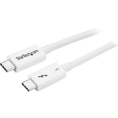 0.5m Thunderbolt 3 Cable 40Gbps - White - Office Connect 2018