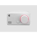 EPOS GSX 300 SNOW WHITE EXTERNAL SOUND CARD DELIVERS HIGH RESOLUTION AUDIO IN STEREO AND CUSTOMIZABLE 7.1 SURROUND SOUND WITH THE PC SUITE - Office Connect 2018