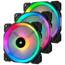 CORSAIR LL SERIES LL120 RGB 120MM DUAL LIGHT LOOP RGB LED PWM FAN 3 FAN PACK WITH LIGHTING NODE PRO CONTROLLER - Office Connect 2018