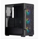 CORSAIR 220T RGB AIRFLOW TEMPERED GLASS MID-TOWER CASE - BLACK - Office Connect 2018