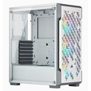 CORSAIR 220T RGB AIRFLOW TEMPERED GLASS MID-TOWER CASE - WHITE - Office Connect 2018