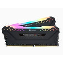 CORSAIR CMW16GX4M2C3200C16 DDR4, 3200MHZ 16GB 2 X 288 DIMM, UNBUFFERED, VENGEANCE RGB PRO BLACK HEAT SPREADER, RGB LED, 1.35V - Office Connect 2018
