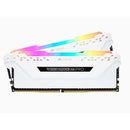 CORSAIR CMW16GX4M2C3200C16W DDR4, 3200MHZ 16GB 2 X 288 DIMM, UNBUFFERED, VENGEANCE RGB PRO WHITE HEAT SPREADER, RGB LED, 1.35V - Office Connect 2018